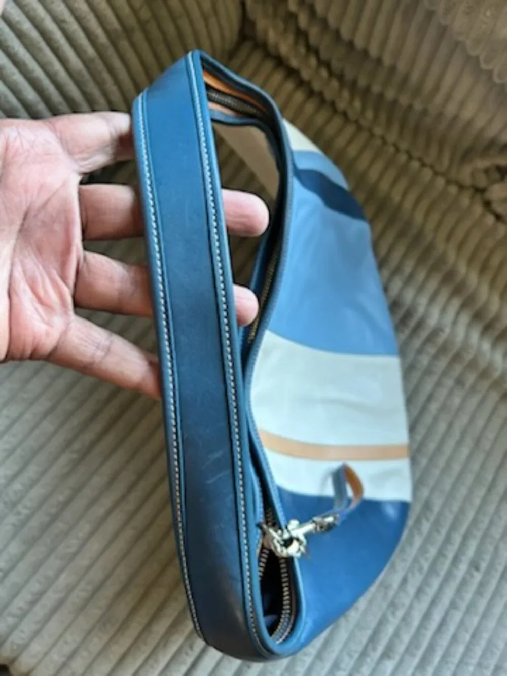 Coach Striped Hobo Bag - Multi Color - Picture 6 of 7